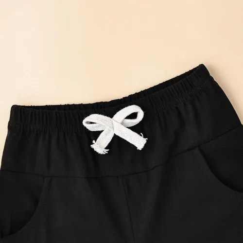 Miniatura 82 de Ropa para bebé niño pequeño, trajes de verano de manga corta, camiseta de retazos y pantalón con bolsillo, conjunto de 2 piezas, 12 meses a 4 años