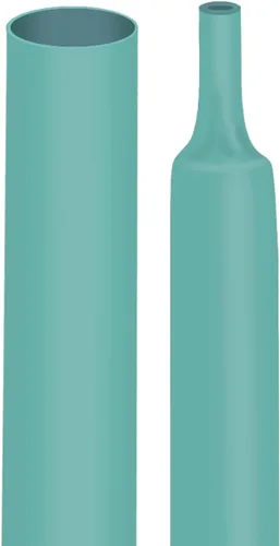 Miniatura 44 de XHF Tubo termorretráctil blanco impermeable de 1/4 de pulgada 3:1 con certificación UL, 20 pies, cable de alambre de grado marino, sellado