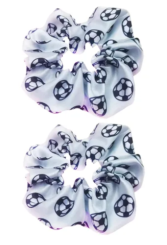 Miniatura 6 de Bandas elásticas para el pelo de fútbol para mujeres y niñas, accesorios para el pelo de fútbol, accesorios elásticos para cola de caballo, paquete