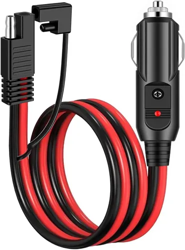 Enchufe SAE para encendedor de cigarrillos de automóvil, cable SAE para encendedor de cigarrillos, enchufe de encendedor de cigarrillos de 14 AWG 12
