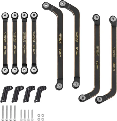 Juego de 8 eslabones de suspensión de latón de alta liquidación para Axial AX24 XC-11/24 RC Crawler piezas de actualización de coche, revestimiento