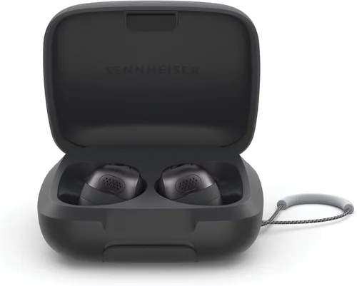 Miniatura 7 de Sennheiser Momentum Sport - Auriculares con ajuste de sonido deportivo y ANC adaptativo, ajuste seguro, duración de la batería de 24 horas, Negro