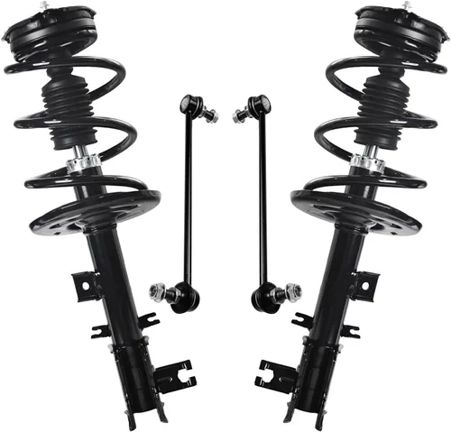 Miniatura 61 de Detroit Axle - Kit de 4 piezas RWD Puntales Delanteros Barras Estabilizadoras para Ford F-150 2021 2022 2023 2024, 2 Puntales con Resorte Helicoidal