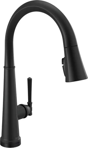 Miniatura 22 de Grifo de cocina Delta Faucet Emmeline de níquel cepillado, grifos de cocina con rociador desplegable, grifo de fregadero de cocina, cabezal