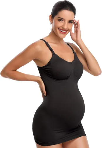 Miniatura 5 de BRLIDO Camiseta sin mangas de lactancia para mujer, brasier integrado para lactancia materna