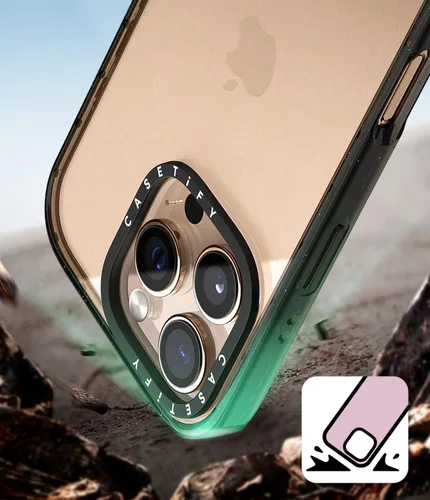 Miniatura 4 de CASETiFY Impact - Funda para iPhone 11 - Flower Power Retro - Negro Transparente