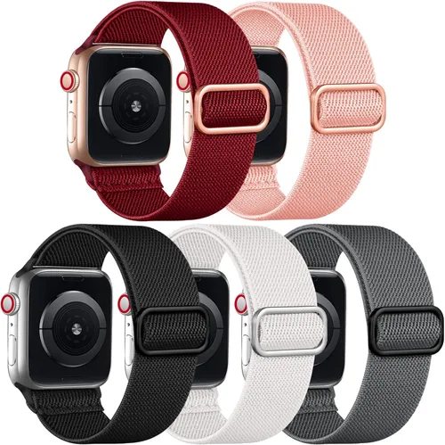 Miniatura 11 de Adorve Correa elástica compatible con Apple Watch Bands Ultra 3/2/1 de 49 mm, 46 mm, 45 mm, 44 mm, 42 mm, 41 mm, 40 mm, 38 mm, para hombres