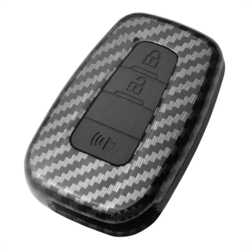 Miniatura 9 de Funda inteligente para llavero compatible con Toyota Corolla Hatchback C-HR Prius RAV4 3 botones de entrada sin llave, accesorios de control remoto
