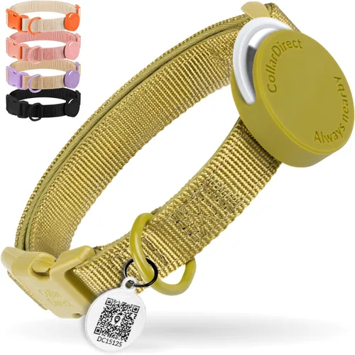 Miniatura 10 de CollarDirect Airtag - Collar de perro reflectante de nailon y neopreno para Apple Air Tag para perros grandes, medianos y pequeños