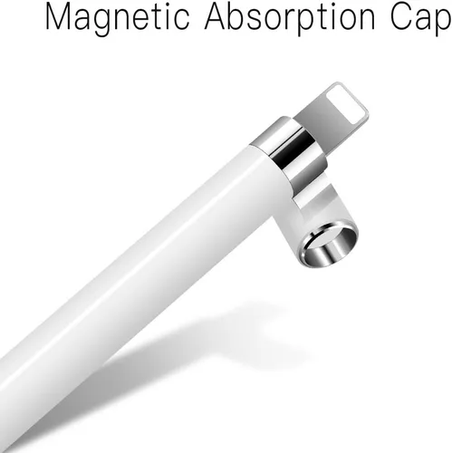 Miniatura 2 de TITACUTE Tapa magnética de repuesto para Apple Pencil para Apple Pen Stylus para iPad Pro de 10.5 pulgadas, 12.9 pulgadas, 9.7 pulgadas, color blanco