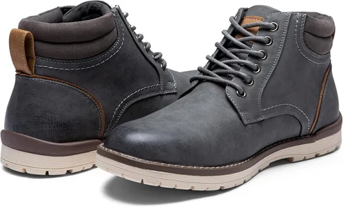 Miniatura 3 de Vostey - Botas de senderismo para hombre de estilo casual resistentes al agua tipo chukka