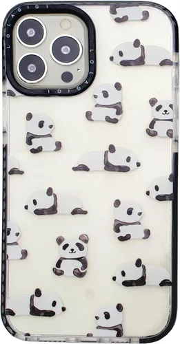 Miniatura 7 de Funda para iPhone 15 Pro Max para Mujeres, Transparente Lindo Panda Dibujos Animados Arte Animal Estampado Diseño Femenino Kawaii Estético
