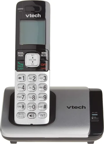 Miniatura 3 de Teléfono Vtech DECT 6.0 con identificador de llamadas / llamada en espera, plata / negro con 2 auriculares inalámbricos, Plateado 2 Teléfonos Plata