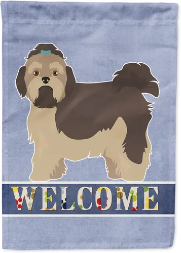 Miniatura 51 de Caroline's Treasures CK3647CHF - Bandera de bienvenida con diseño de bulldog francés, manga grande, para porche, para colgar en la pared, poliéster