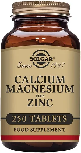 Miniatura 7 de Solgar Calcio y magnesio más zinc, 100 tabletas, promueve huesos y dientes saludables, apoya la función nerviosa y muscular, sin OMG, vegano, sin