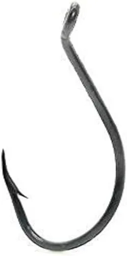 Miniatura 5 de Mustad Clásico extra fuerte forjado invertido giró hacia arriba ojo cuchillo punta pulpo/pico gancho Negro