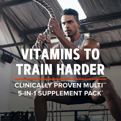 Miniatura 2 de GNC AMP Programa Vitapak de entrenamiento extremo para hombre, 5 productos en 1, práctico paquete de vitaminas para rendimiento y resistencia