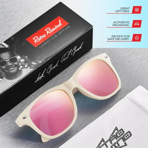 Miniatura 172 de Retro Rewind Lentes de sol para niños y niñas de 3 a 12 años, inastillables, UV400, lentes de sol para niños pequeños