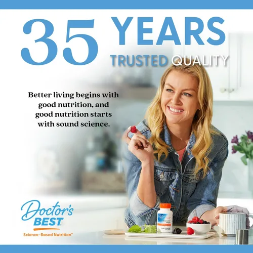Miniatura 7 de Doctor's Best NAC Reguladores de desintoxicación con Seleno Excell, sin OMG, vegetarianos, sin gluten, sin soja, 60 cápsulas vegetales