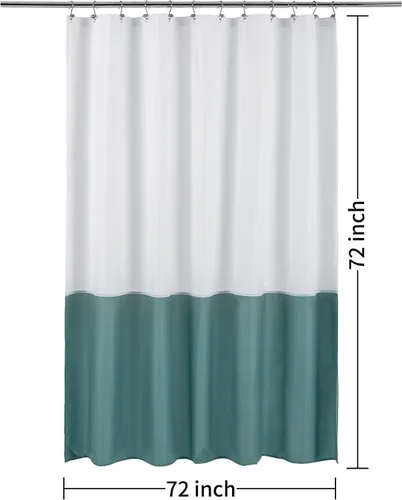 Miniatura 7 de ALYVIA SPRING - Forro de cortina de ducha de tela impermeable, suave y ligera, forro de ducha con 3 imanes inferiores, calidad de hotel y lavable a