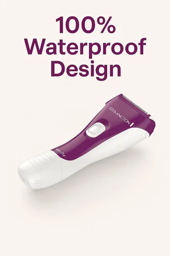 Miniatura 4 de Remington Afeitadora eléctrica suave y sedosa para mujer, afeitadora de papel de aluminio de 3 cuchillas y recortadora de bikini, afeitada en húmedo