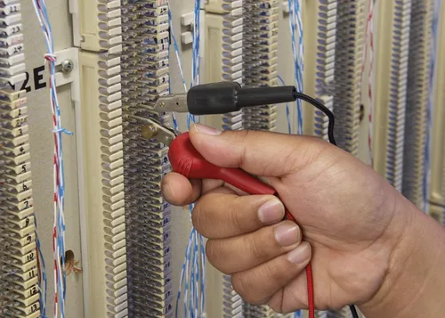 Miniatura 4 de Equipo de comprobación telefónica TS19 de Fluke Networks, amarillo y gris, 1