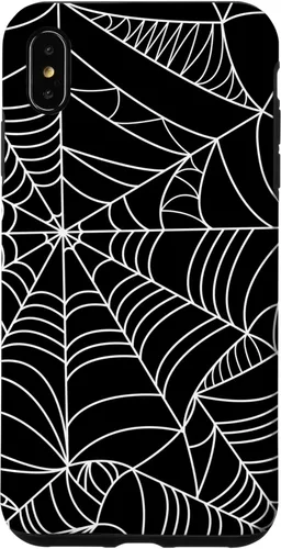 Miniatura 11 de iPhone 12 Mini Spider Web Halloween patrón espeluznante en caso negro