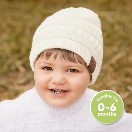 Miniatura 2 de KeaBabies 3-Pack Baby Beanies for Boys, Girls - Stretchy Knit Baby Hats, Cute Newborn