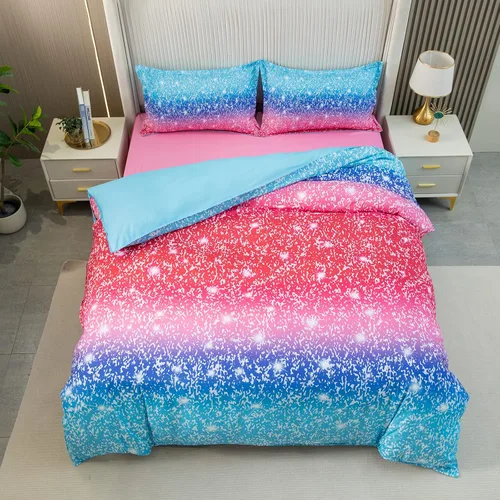 Miniatura 8 de Juego de cama individual de dinosaurio, juego de cama de 3 piezas, 86 x 68 pulgadas, juego de funda de edredón para niños, adolescentes y niños, 1