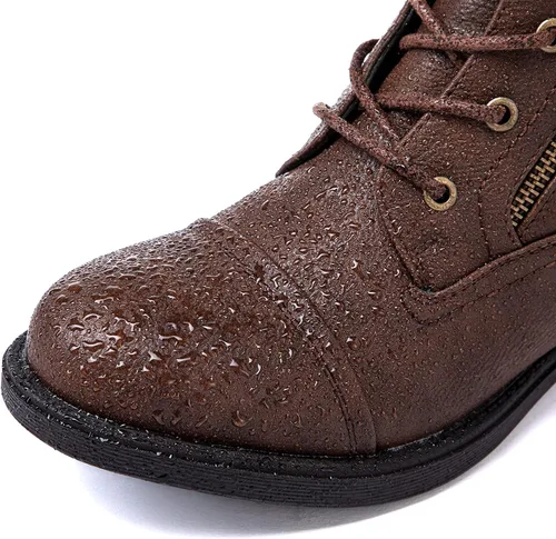 Miniatura 5 de GLOBALWIN - Botines al tobillo para mujer, botas a la moda estilo combate