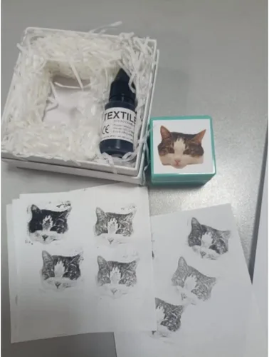 Miniatura 7 de Sello personalizado, sellos autoentintados personalizados para retratos de fotos de mascotas, sellos de goma personalizados, sello cuadrado