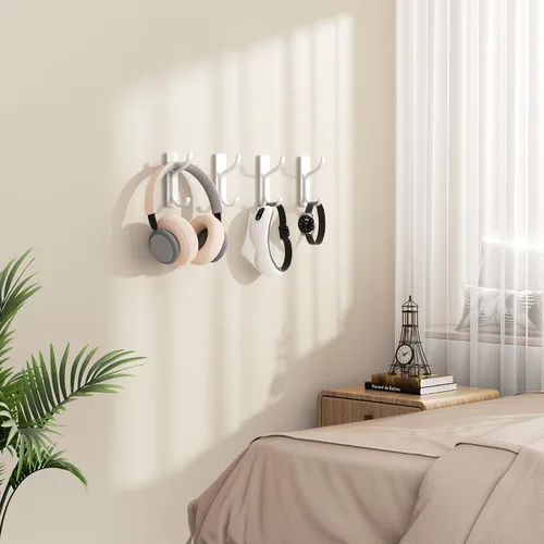 Miniatura 4 de pickpiff Ganchos adhesivos de pared para colgar en la puerta, gancho de metal para colgar toallas, bolso, bata, mochila, chaqueta, ropa, para baño