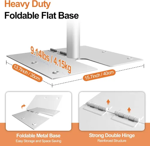 Miniatura 4 de FUDESY Kit de Soporte de Telón de Fondo con Tubo y Tela, Soporte de Telón de Fondo Resistente de 8.6x10 pies con Marco Ajustable de Fondo con Base