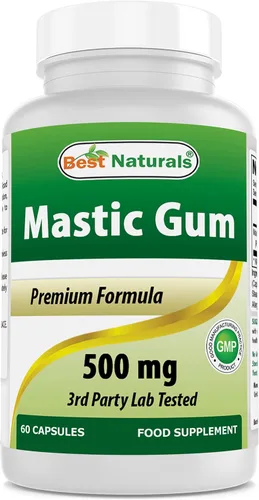 Miniatura 8 de Best Naturals Paquete de 2 cápsulas de masilla de 500 mg – 60 unidades – (sin OGM) (sin gluten) – Promueve la salud saludable del estómago