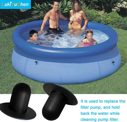 Miniatura 5 de Tapón de tapón de tapón de orificio de filtro de bomba de filtro de piscina sobre el suelo (paquete de 4) Para piscina Intex, reemplazo de piscina