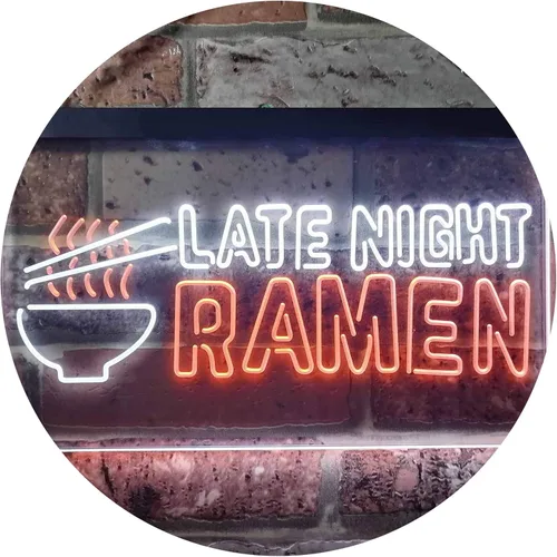 Miniatura 16 de ADVPRO Letrero de neón LED de doble color para ramen japonés de ramen, azul y rojo, 12 "x 8.5" st6s32-i3305-br