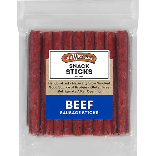 Miniatura 7 de Old Wisconsin - Palitos de salchicha ahumados naturales, listos para comer, alto contenido de proteínas, bajo en carbohidratos, cetogénicos, sin