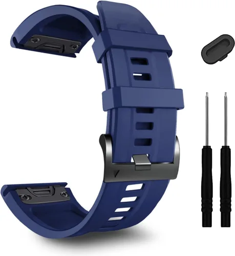 Miniatura 10 de ZPJPPLX 1.024 in compatible con Garmin Fenix 8 AMOLED 2.008 in/8Pro/7X Pro/6X Pro/7X/6X/5X Plus/5X, correa de reloj de silicona para Descent Mk2i