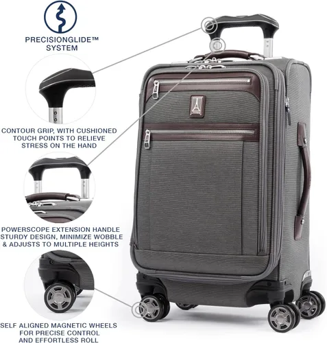 Miniatura 2 de Travelpro Platinum Elite-Softside - Maletas expansible con ruedas giratorias, Gris Vintage), 409186105