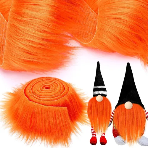 Miniatura 51 de Tatuo 2 x 60 pulgadas, tela de piel sintética negra para Halloween, mullida, para manualidades, cortes de piel sintética, parche de felpa sintética