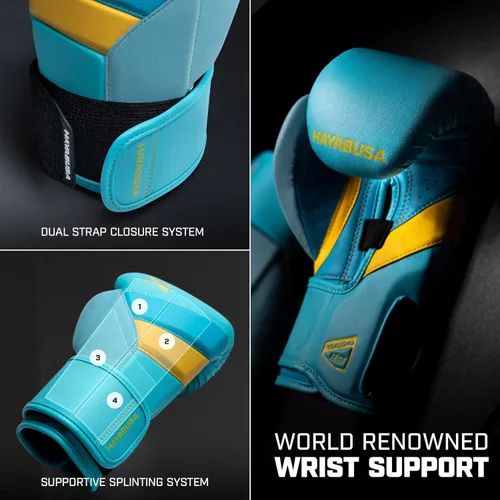 Miniatura 4 de Hayabusa T3 - Guantes de boxeo para hombre y mujer, protección de muñeca y nudillos, cierre de velcro doble X, soporte de muñeca con férulas