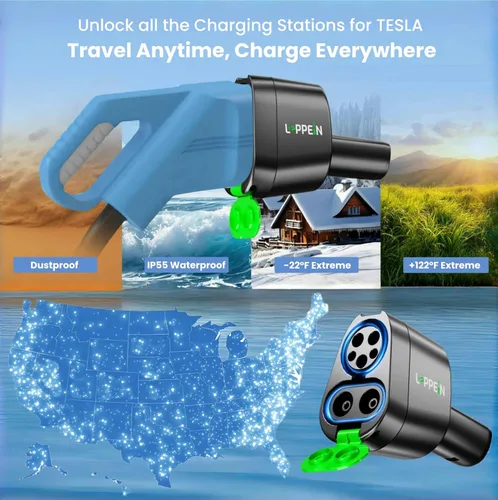 Miniatura 7 de Adaptador CCS y J1772 a Tesla para el modelo 3/S/X/Y/Cybertrunk, adaptador AC+ DC 2 en 1 a Tesla NACS Accesorios de cargador de batería, carga