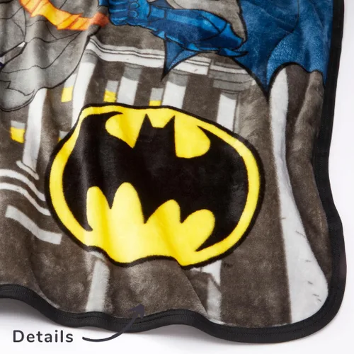 Miniatura 4 de Batman DC Comics - Ropa de cama para niños, manta de seda súper suave, 40 x 50 pulgadas, (producto oficial con licencia) por Franco