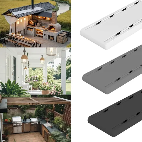Miniatura 6 de Silent Heavy Duty Curtain Track System - 15.4FT Ceiling Mounted Double Rail for Home, Office, Hotel, RV, School & Garage - White, Smooth Gliding
