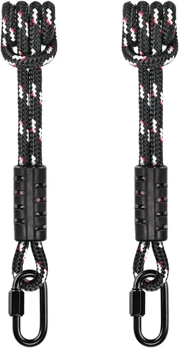 Miniatura 4 de BeneLabel Poseidon Series Prusik - Cuerdas cosidas, seguridad, 19 pulgadas, diámetro 2/5 pulgadas, paquete de 2, color negro