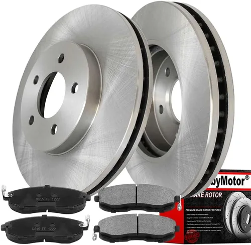 MotorbyMotor Juego de Kit de Frenos Delanteros de 296mm Rotores y Pastillas de Freno de Reemplazo para Nissan Altima 2007-2012, 2013 Nissan Altima
