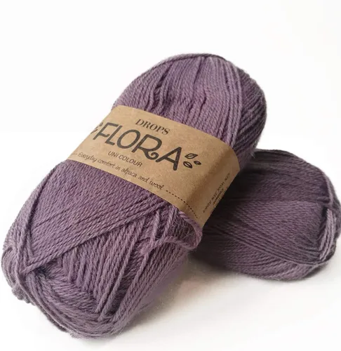 Miniatura 12 de DROPS Flora 23 UNI Misty Forest Dedo Alpaca y Lana Hilo para Tejer y Ganchillo 23 Bosque brumoso de Uni