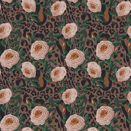Miniatura 11 de CRE8TIVE 24"x118" Papel pintado de hoja de plátano Monstera para despegar y pegar Papel pintado de leopardo blanco y negro extraíble Papel