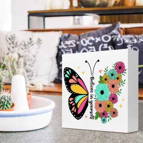 Miniatura 5 de Mattew - Letreros de madera con texto en inglés "Be the Light