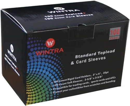 Miniatura 6 de Paquete de 96 portatarjetas duro de 3 x 4 pulgadas y 100 fundas protectoras suaves para tarjetas comerciales y deportivas (96 topload + 100 fundas)